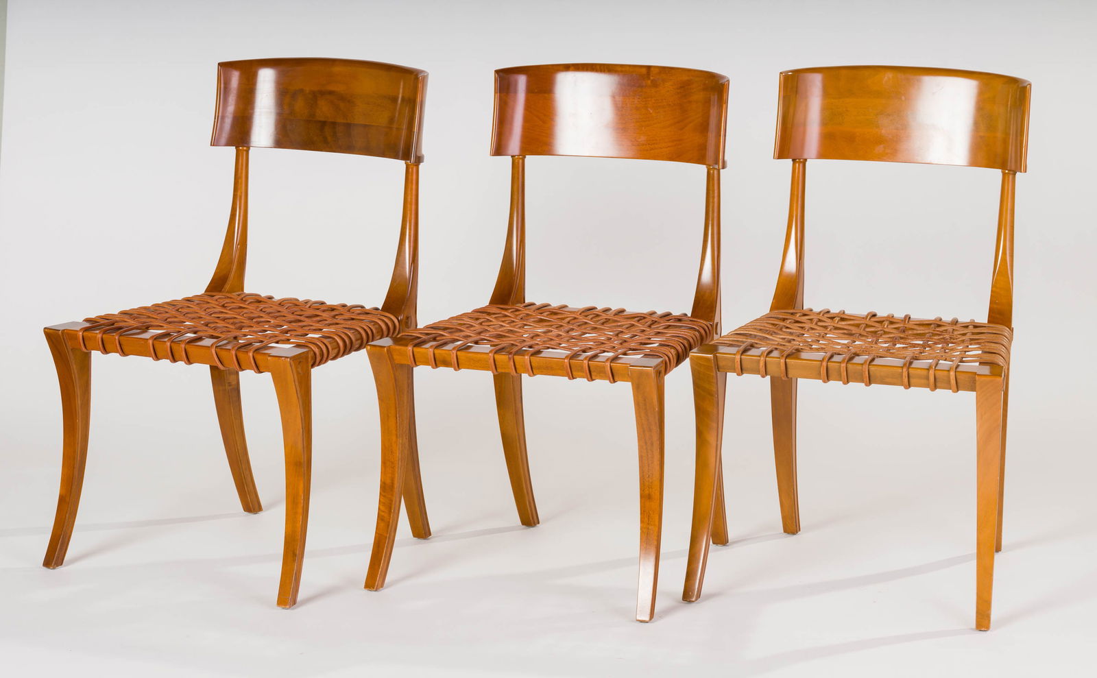 T.H. Robsjohn-Gibbings (3) Klismos Side Chairs for Saridis of Athens, designed 1961 (1 of 9)