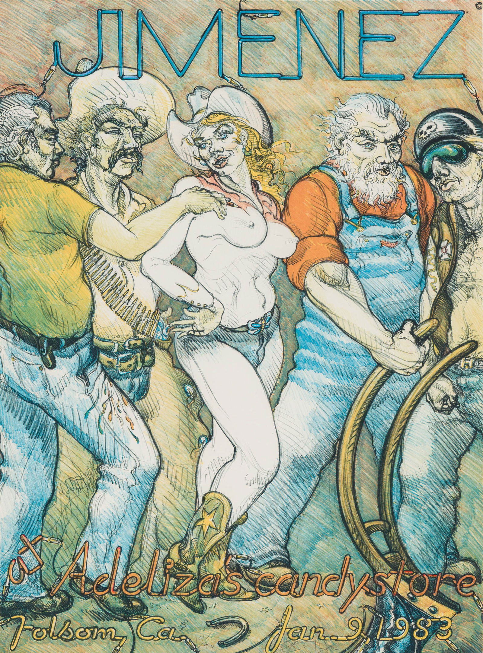 Luis Jimenez Jimenez at Adeliza's Candy Store, 1983 (1 of 1)