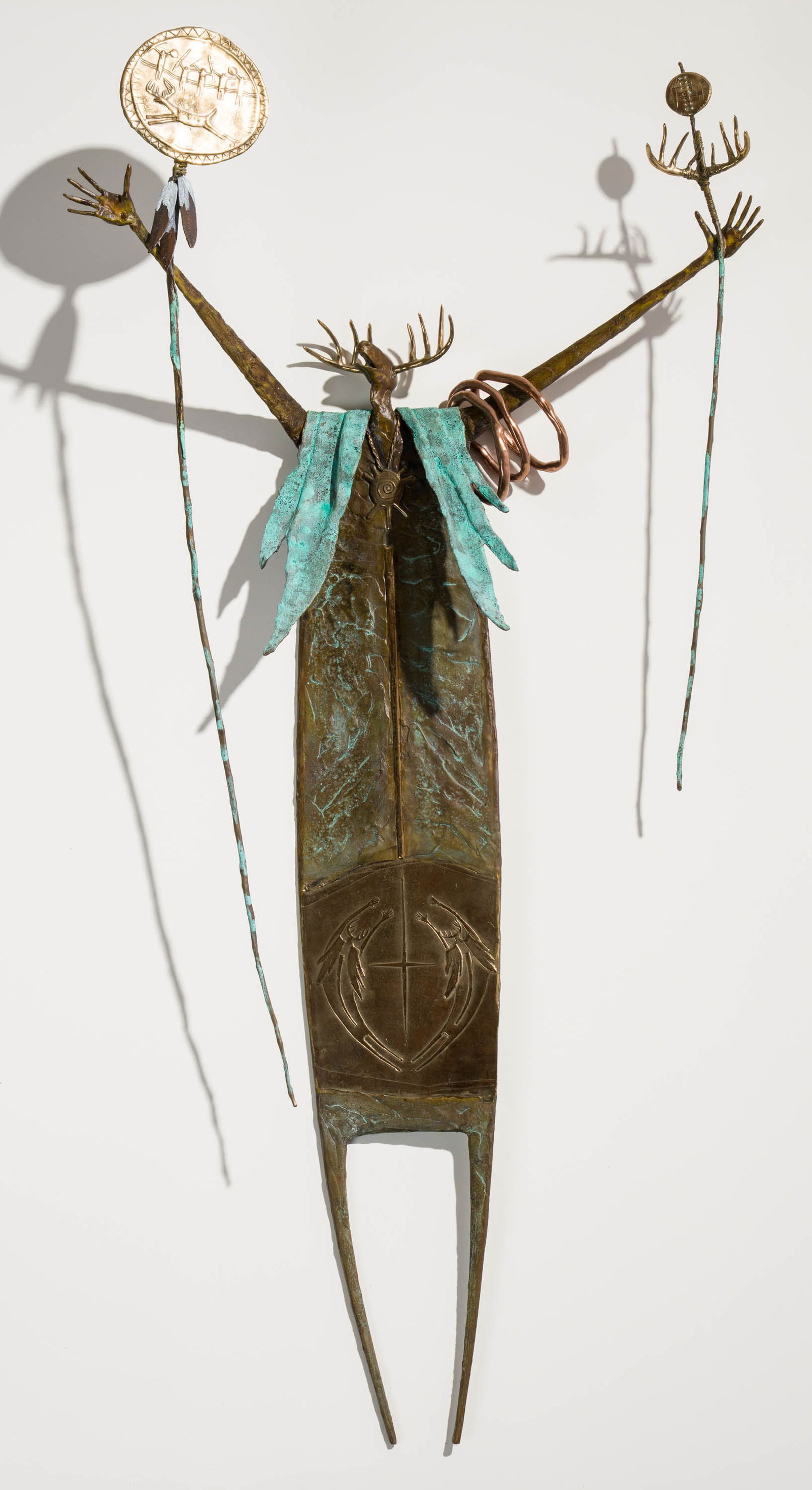 Bill Worrell The Path to the Second Celebration, 1996-7: Bill Worrell (American, 1936-2021) The Path to the Second Celebration, 1996-7 Bronze with patina ed. 24 of 50 44.75 x 21.5 x 6.75 (in) Incised Worrell 12/25/96, back $3,000 - $5,000 Titled with