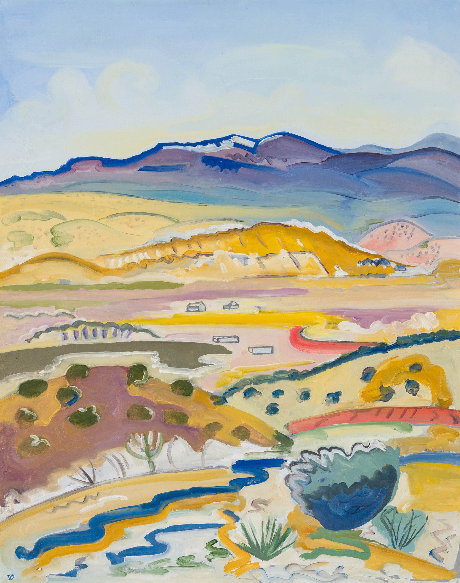 David Barbero Landscape: David Barbero (American, 1938-1999) Landscape Oil on canvas 35 x 28 (in) 36.25 x 29.25 x 1.25 (in) framed Initialed DB, lower left $3,000 - $5,000