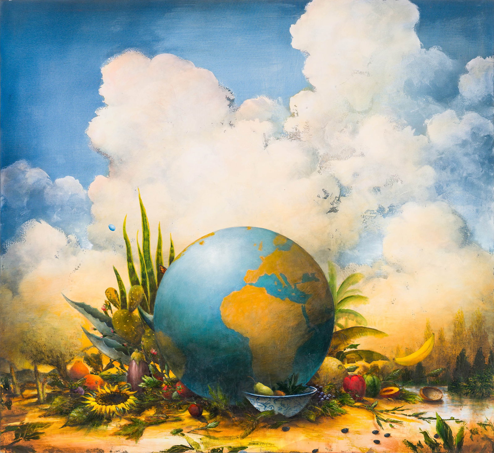Kevin Sloan The Unified Field, 1995: Kevin Sloan (American, b. 1958) The Unified Field, 1995 Acrylic on canvas 66 x 72 (in) Signed Sloan, verso $1,000 - $2,000 Titled, dated, and located New Orleans, verso. Lisa Sette Gallery tag, verso.