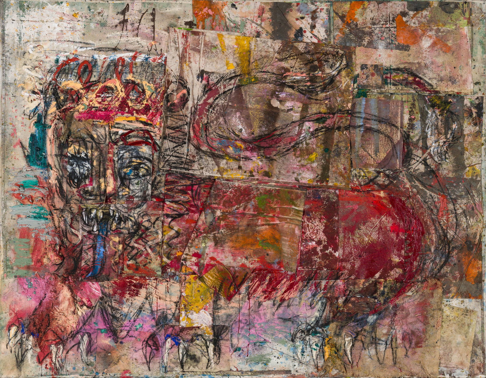 Daniel Crews-Chubb Red Lion with Headdress, 2019 (1 of 3)