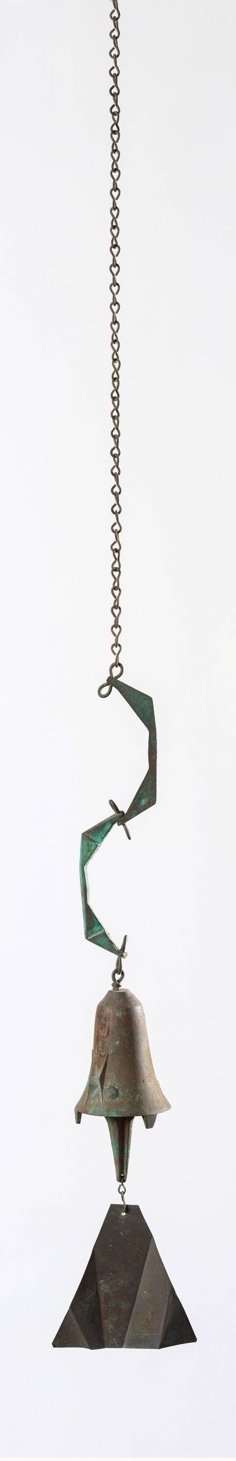 Paolo Soleri Medium Flared Bell on S-Links and Chain with Triangle Fin (1 of 1)