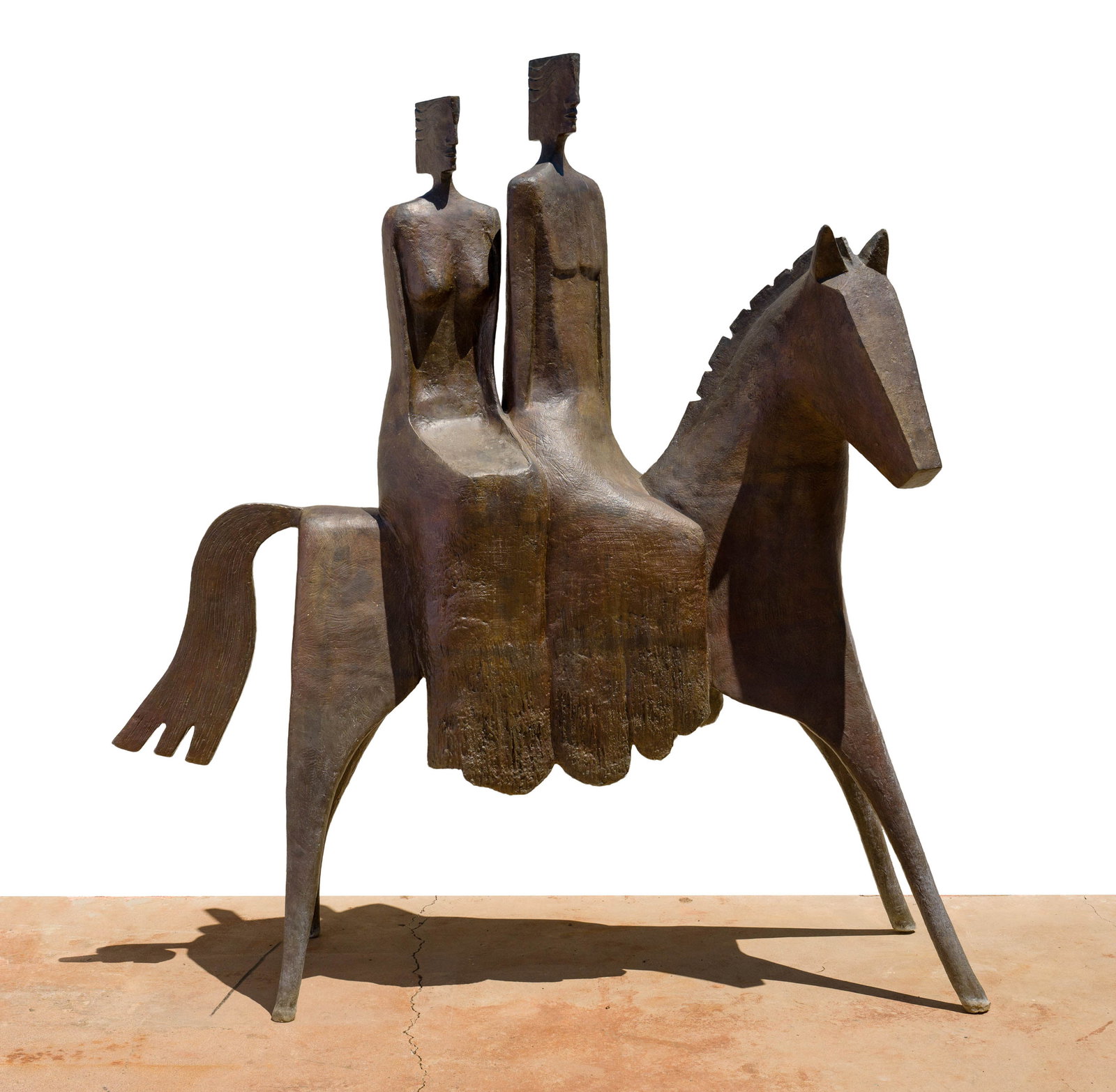 Jacques Le Bescond Carousel: Jacques Le Bescond (French, b. 1945) Carousel Bronze ed. 3 of 8 85 x 80.5 x 29.75 (in) Incised JLB, lower left side Lot includes the tear sheet from Gallery Frédéric Got. Provenan