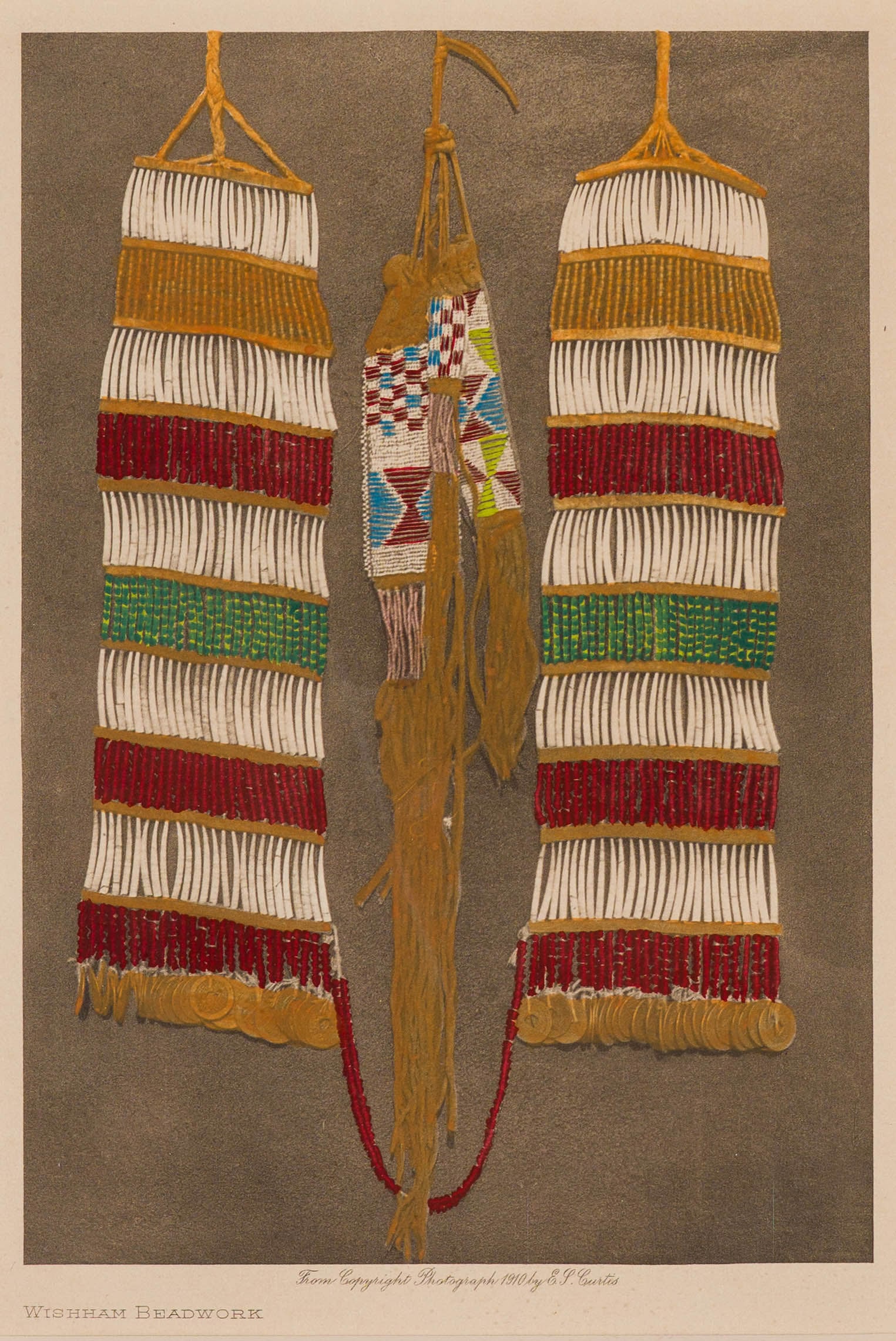 Edward Sheriff Curtis Wishham Beadwork (Vol. 8), 1910: Edward Sheriff Curtis (American, 1868-1952) Wishham Beadwork (Vol. 8), 1910 Photogravure on paper 8 x 5.5 (in) 18 x 15.5 x 1 (in) Framed Unsigned Image measures 7.25 x 5 (in). Titled with From Copyrig
