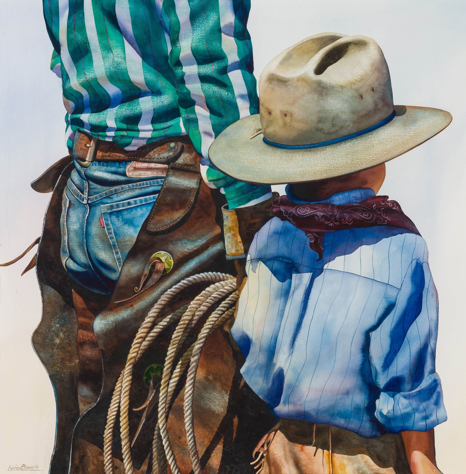 Nelson Boren Untitled (Cowboy and Child) (1 of 2)