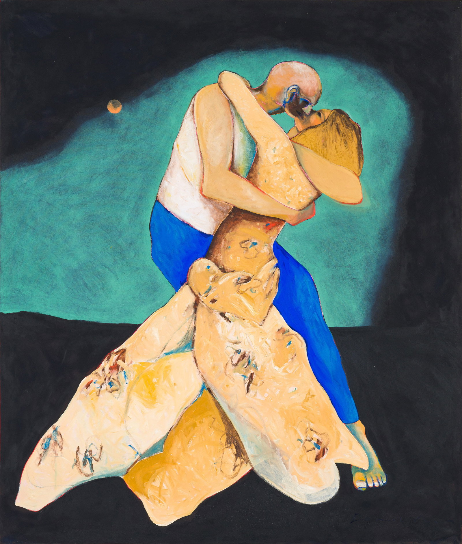 Fritz Scholder Together #4, 1995: Fritz Scholder (Native American, 1937-2005) Together #4, 1995 Acrylic on canvas 80 x 68 (in) 82 x 70 x 2 (in) Framed Signed Scholder, lower right Riva Yares Gallery tags, verso. Provenance: Private Co
