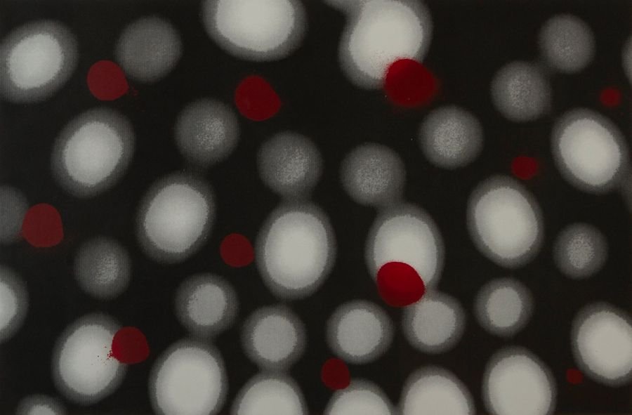 Ross Bleckner, Untitled: Ross Bleckner (American, b. 1949) Untitled Serigraph ed. 23 of 100 22 in x 30 in Signed Ross Bleckner 00 in pencil, lower right