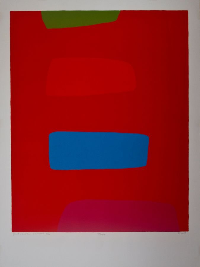 Dorothy Fratt, Jacobs Ladder Festival VIII: Dorothy Fratt (American, 1923) Jacobs Ladder Festival VIII Lithograph ed. 80 of 100 30 in x 22 in Signed Fratt, lower right