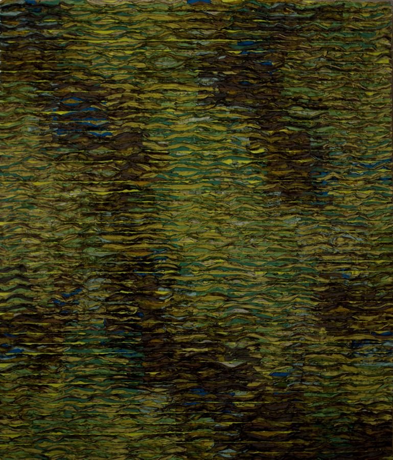 Tim Harding, Thyme: Tim Harding (American, b. 1983) Thyme Hand cut silk 46 in x 39 in Signed Tim Harding, verso