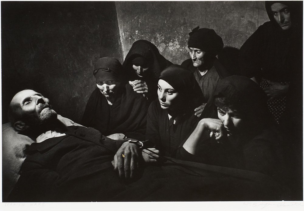 W. Eugene Smith (American, 1918-1978) 'Spanish Wake': W. Eugene Smith (American, 1918-1978) 'Spanish Wake' Gelatin silver print ; 8.625 x 13 (in) Signed with a stylus in the print W. Eugene Smith, lower right Signed in pencil in the mount W. Eugene Smith