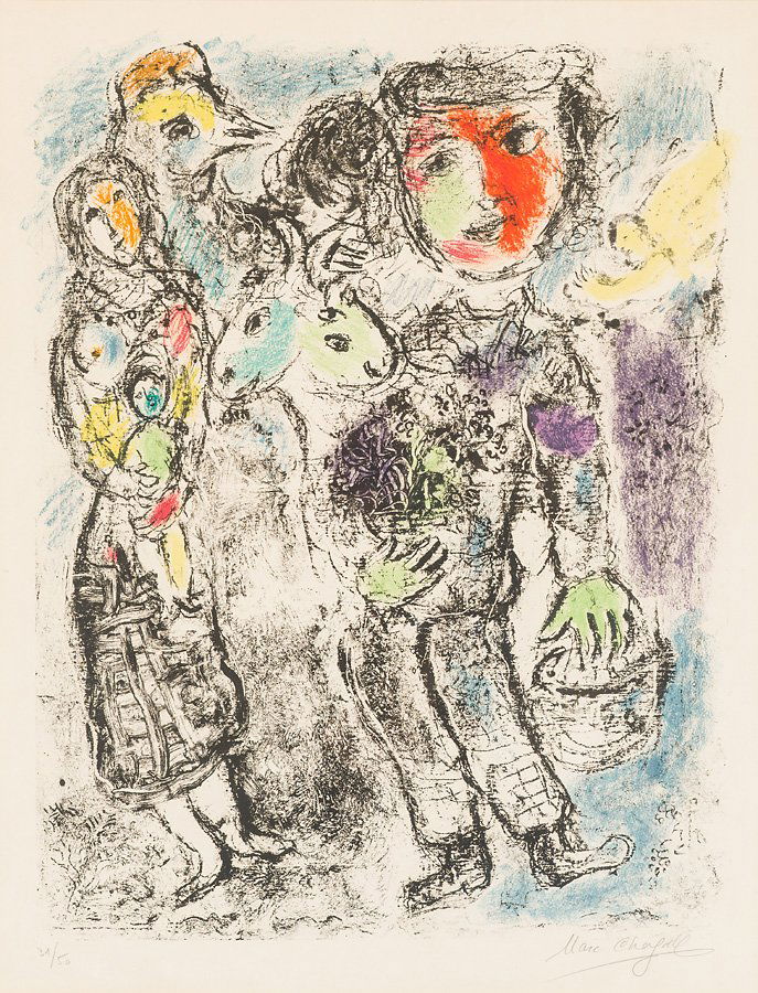 Marc Chagall (French/Russian, 1887-1985) 'Pair of (1 of 1)