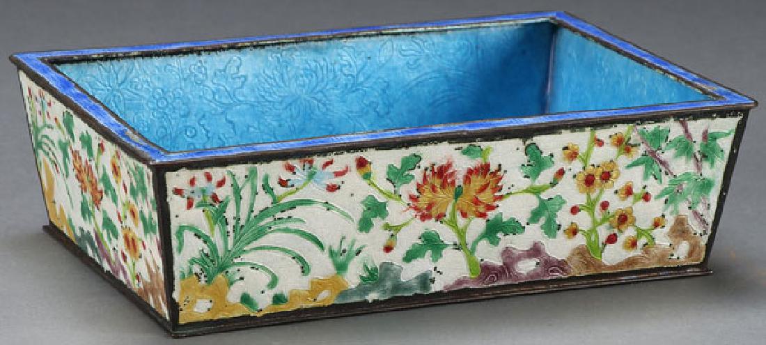 A CHINESE ENAMELED BRONZE PLANTER (1 of 1)