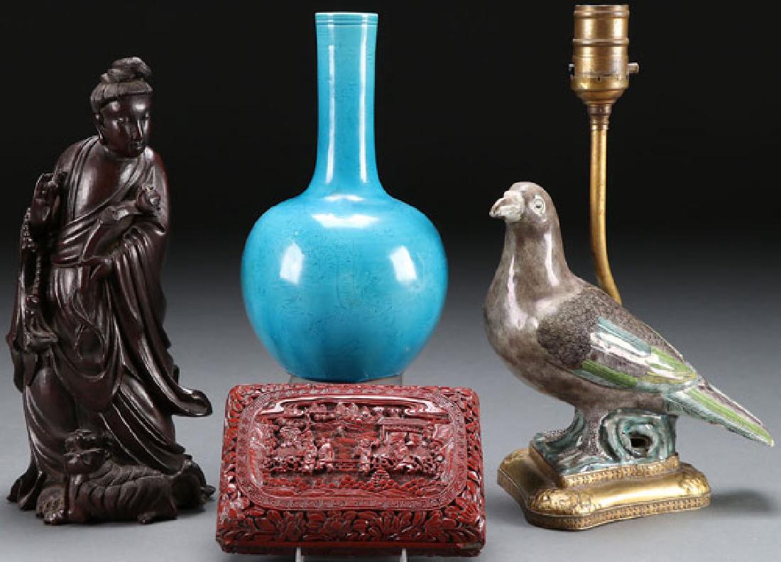 FOUR PIECE GROUP OF CHINESE DECORATIVE ARTS (1 of 7)