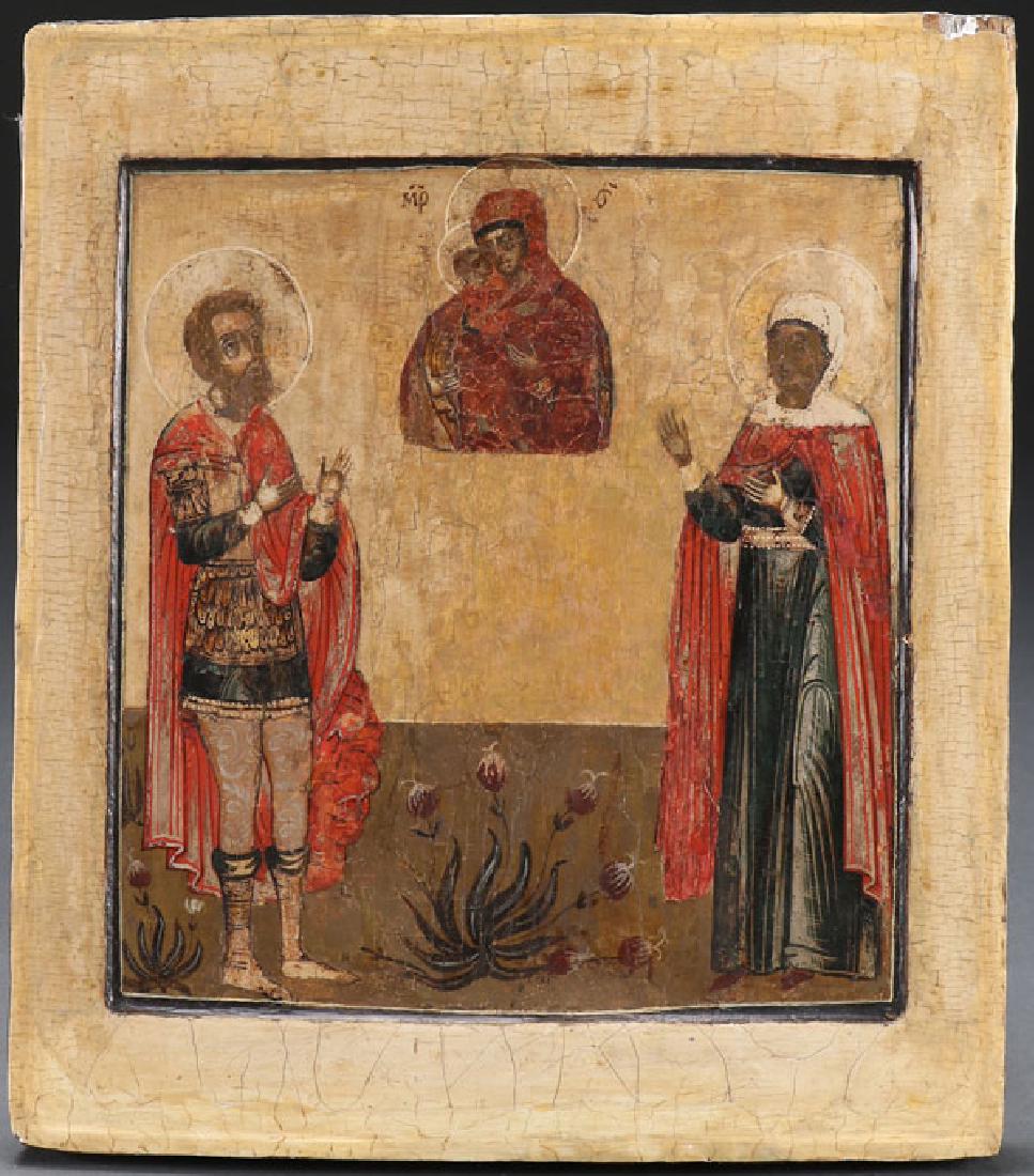 THREE RUSSIAN ICONS, 18TH CENTURY (1 of 6)