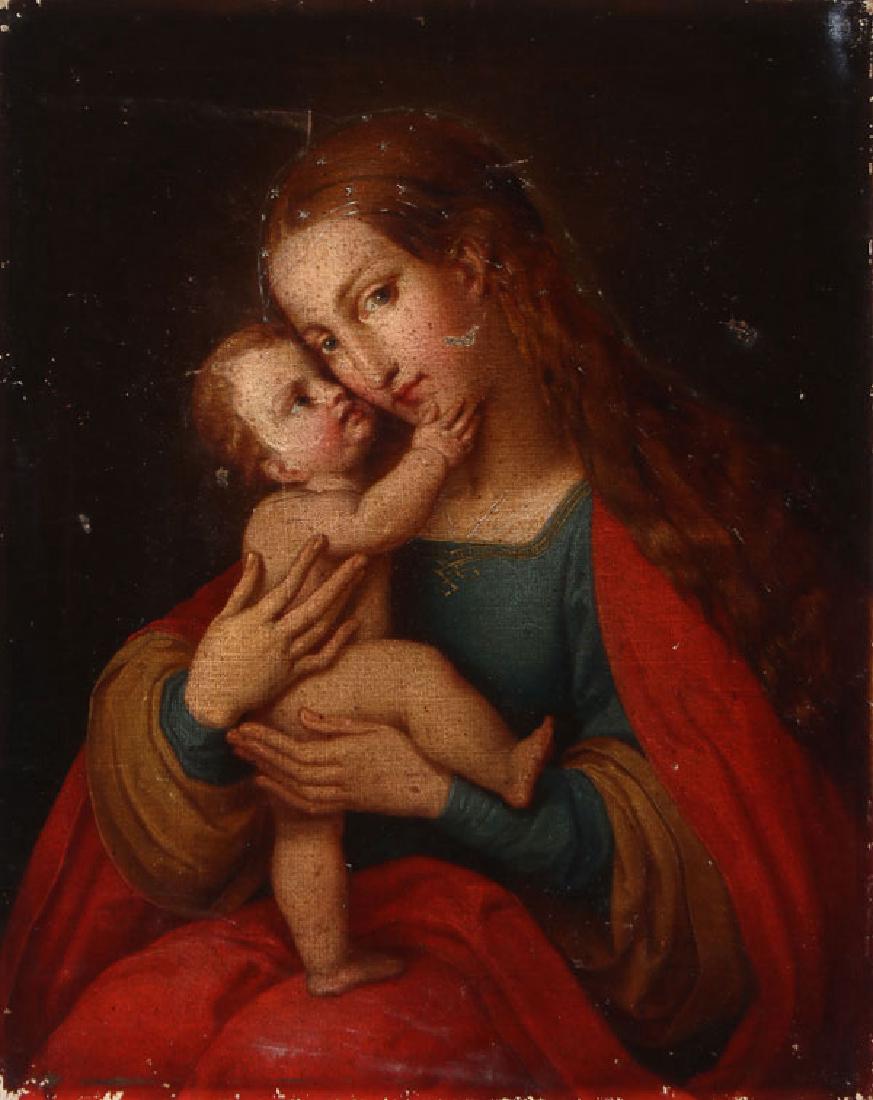 MADONNA & CHILD OIL, AFTER CRANACH THE ELDER: After LUCAS CRANACH THE ELDER (German circa 1472-1553)Madonna and Child - circa 1850Oil on canvas21 inches x 16.75 inches (53.3 x 42.5 cm), unframed SHIPPING NOTICE:Jackson’s is your sole and o