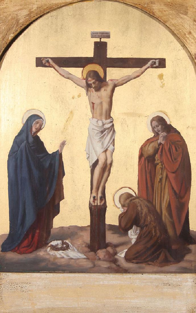 GERMAN SCHOOL 19TH CENTURY CHRIST ON THE CROSS (1 of 3)