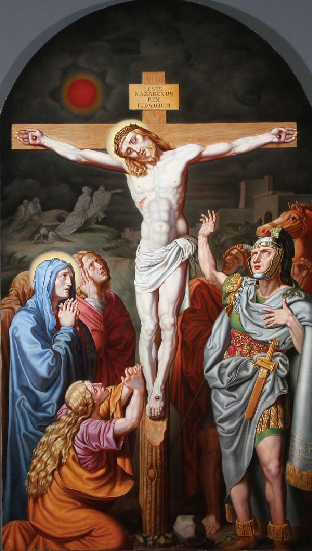 THE CRUCIFIXION C. 1850, CIRCLE OF JOSEPH VON FUHRICH (1 of 6)