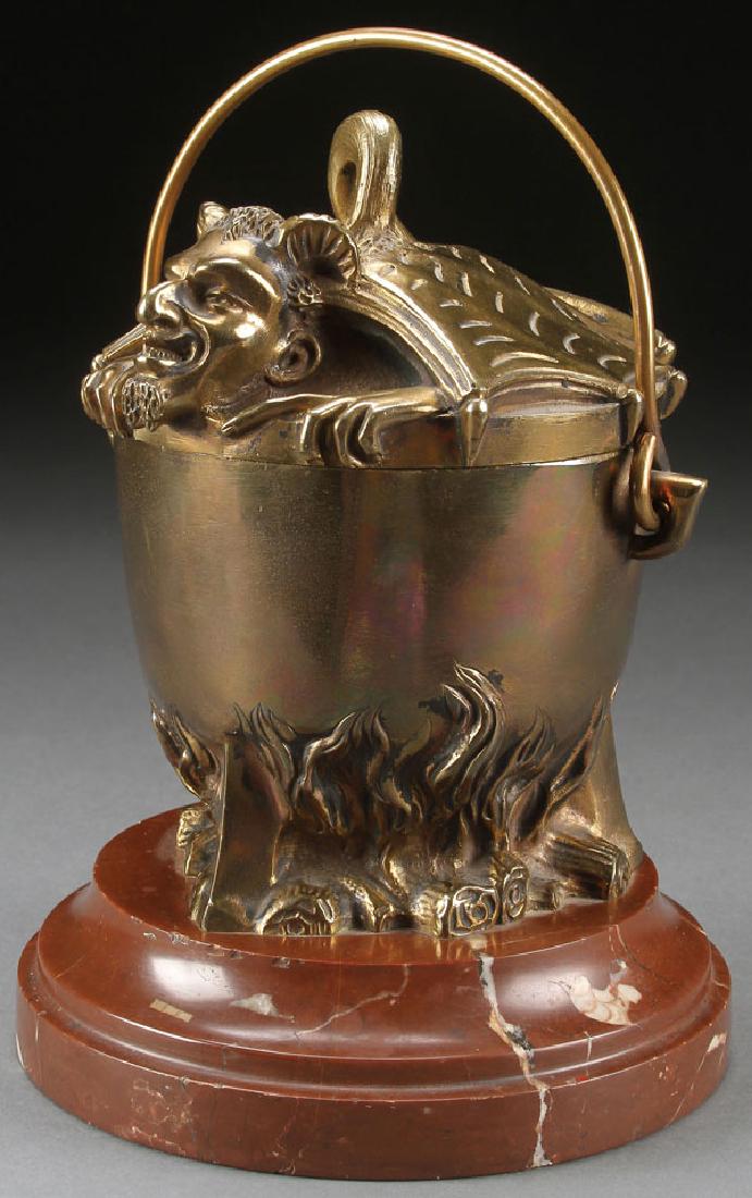 BRONZE "MEPHISTOPHELES" ASH BUCKET (1 of 1)