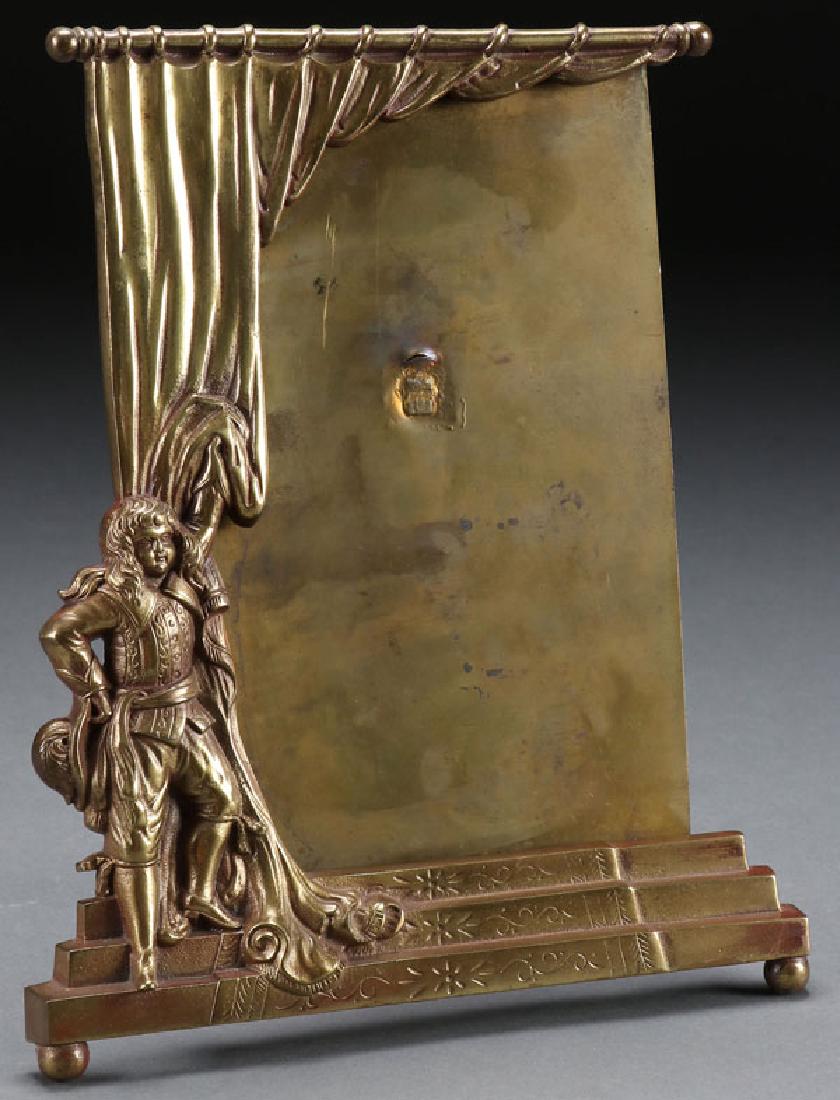 A CHARMING VICTORIAN FIGURAL BRASS PICTURE FRAME (1 of 1)