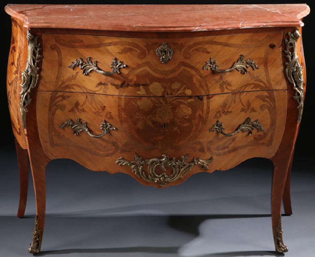 A GOOD FRENCH LOUIS XV STYLE MARQUETRY COMMODE (1 of 1)