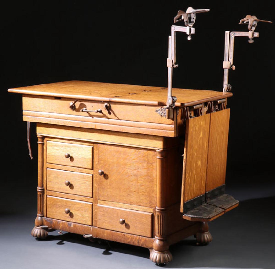 A VICTORIAN OAK EXAMINATION TABLE (1 of 1)