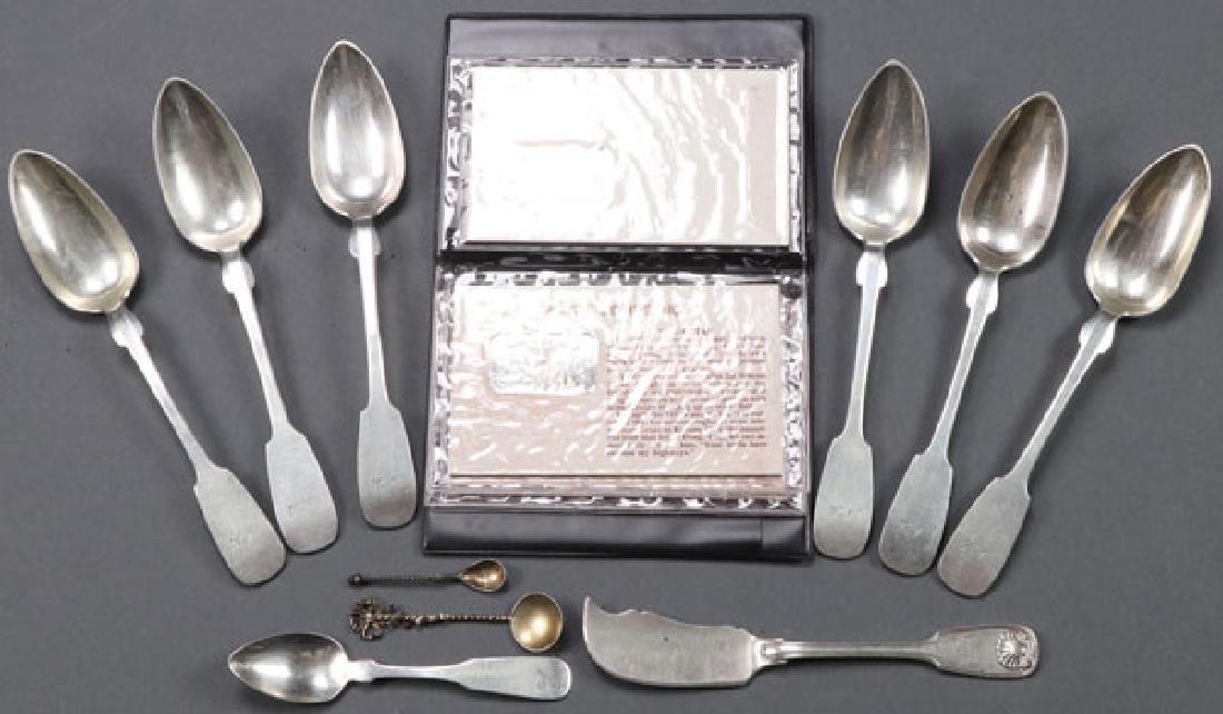 A SILVER FLATWARE GROUP, 19TH CENTURY (1 of 1)