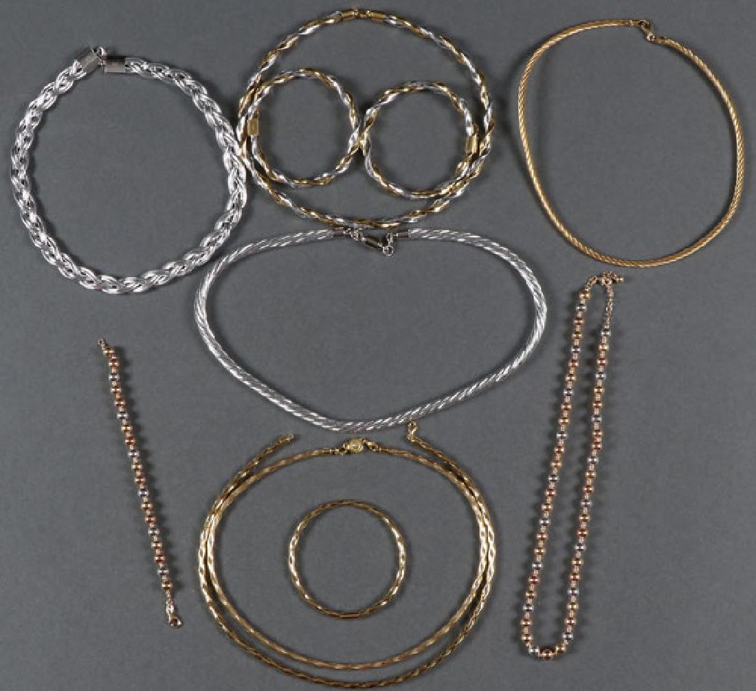 SIX 14KT GOLD NECKLACE AND CHOKERS (1 of 1)