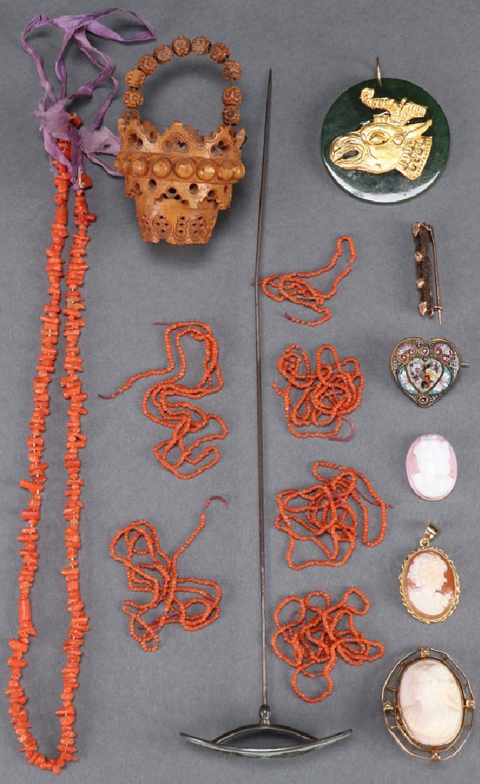A VICTORIAN AND LATER JEWELRY GROUP, 14 PIECES (1 of 1)
