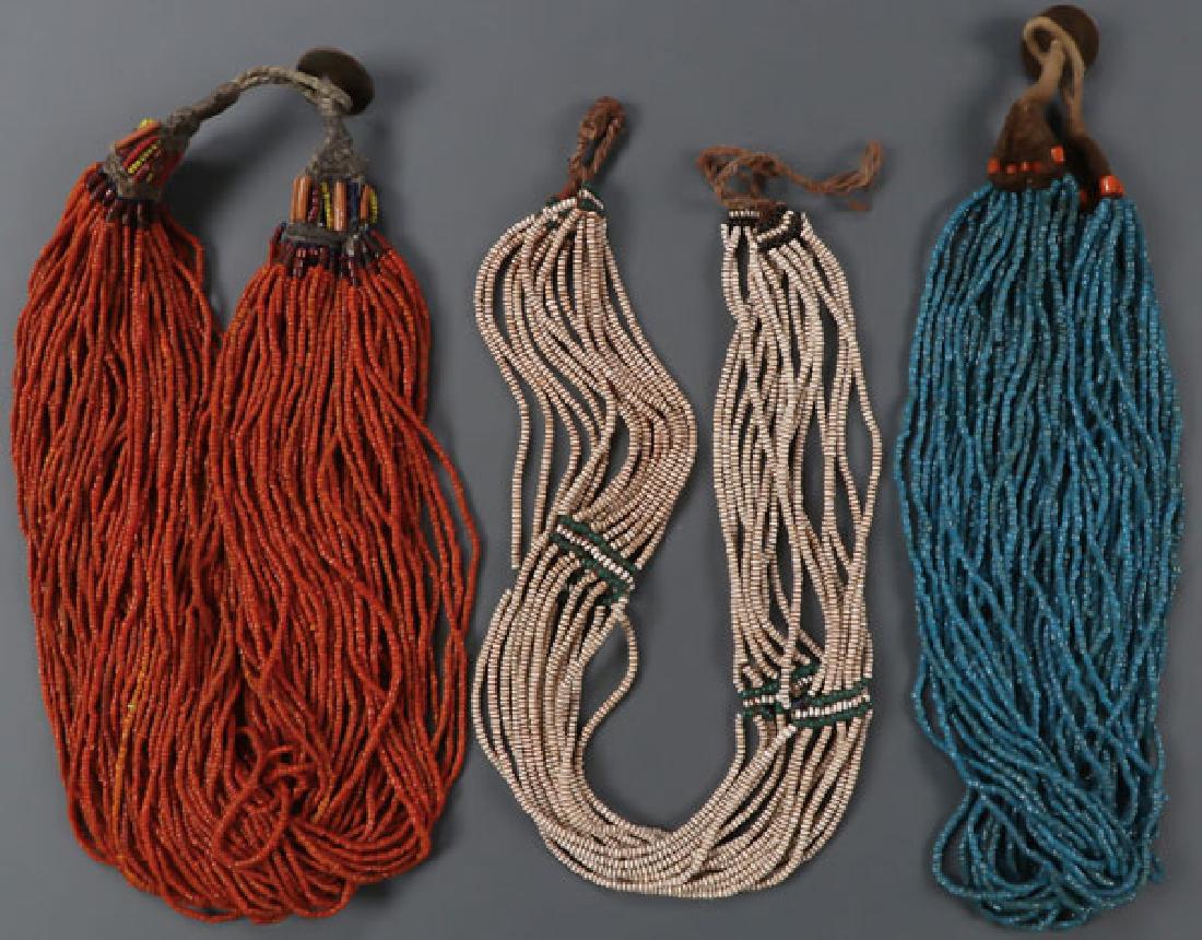 THREE ETHNIC MULTI-STRAND BEADED NECKLACES (1 of 1)