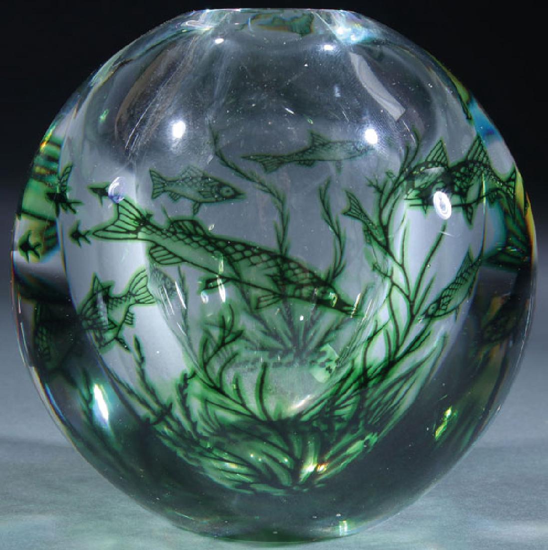 EDVARD HALD ORREFORS ART GLASS VASE (1 of 2)