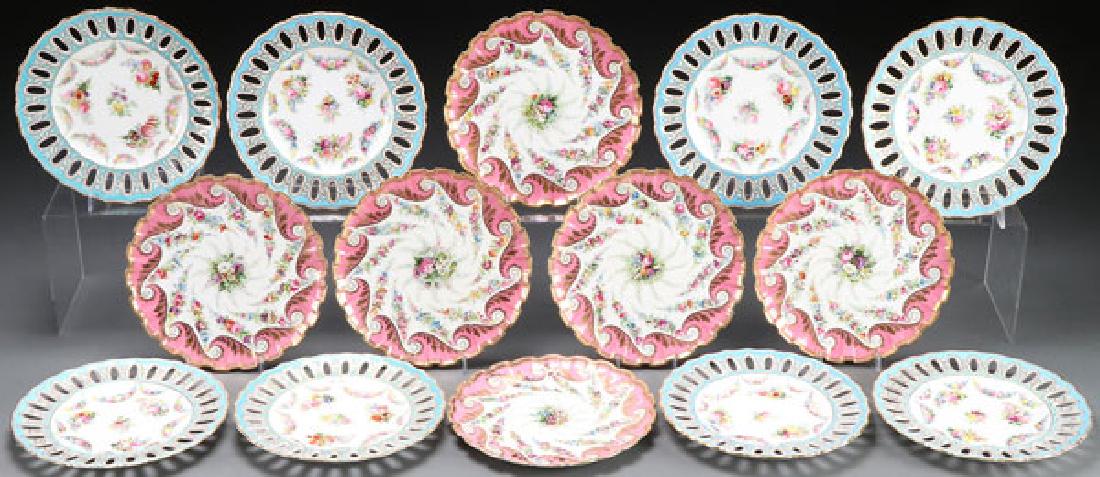14 COPELAND PORCELAIN CABINET PLATES (1 of 3)