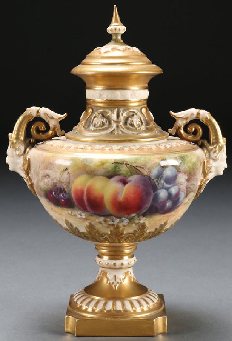 ROYAL WORCESTER PORCELAIN URN (1 of 4)