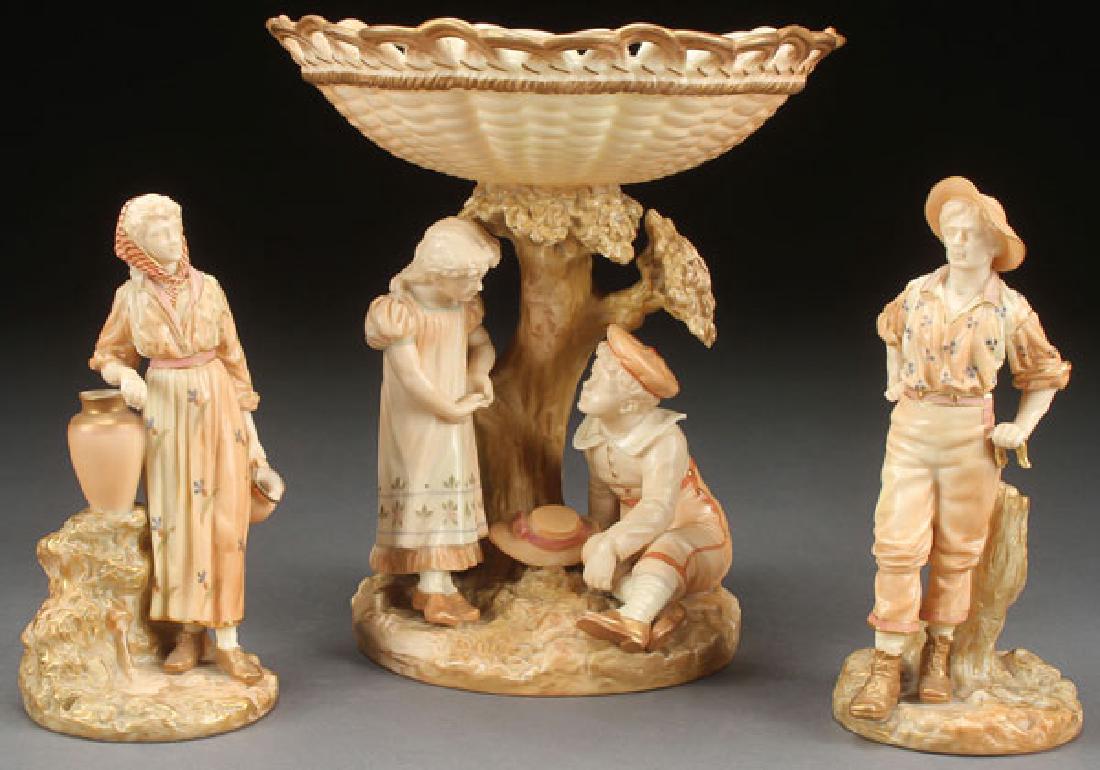 3 ROYAL WORCESTER PORCELAIN FIGURES (1 of 1)