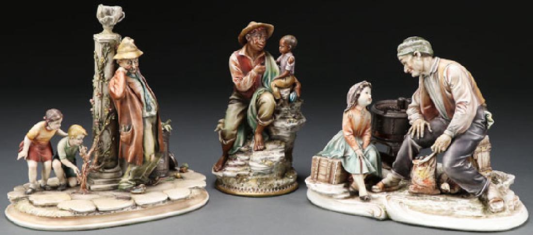THREE BORSATO PORCEALIN FIGURES (1 of 1)
