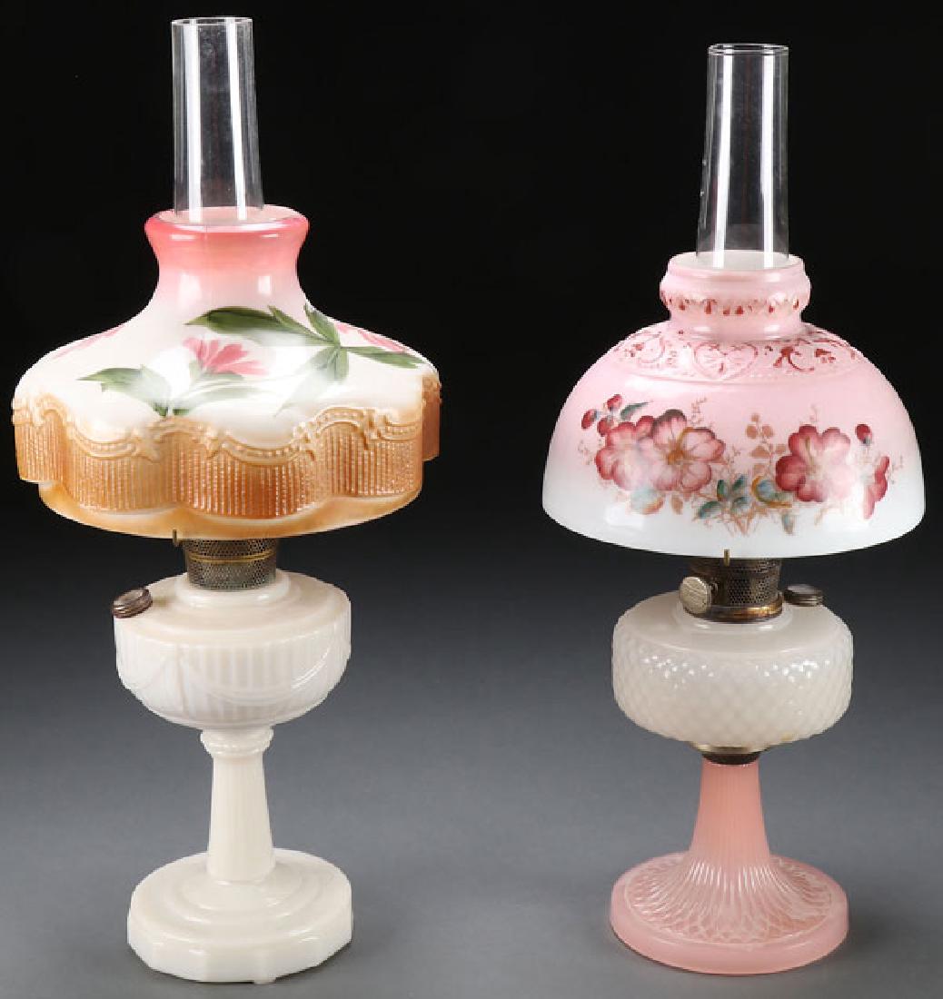 TWO ALADDIN ALACITE KEROSENE LAMPS, CIRCA 1900 (1 of 1)