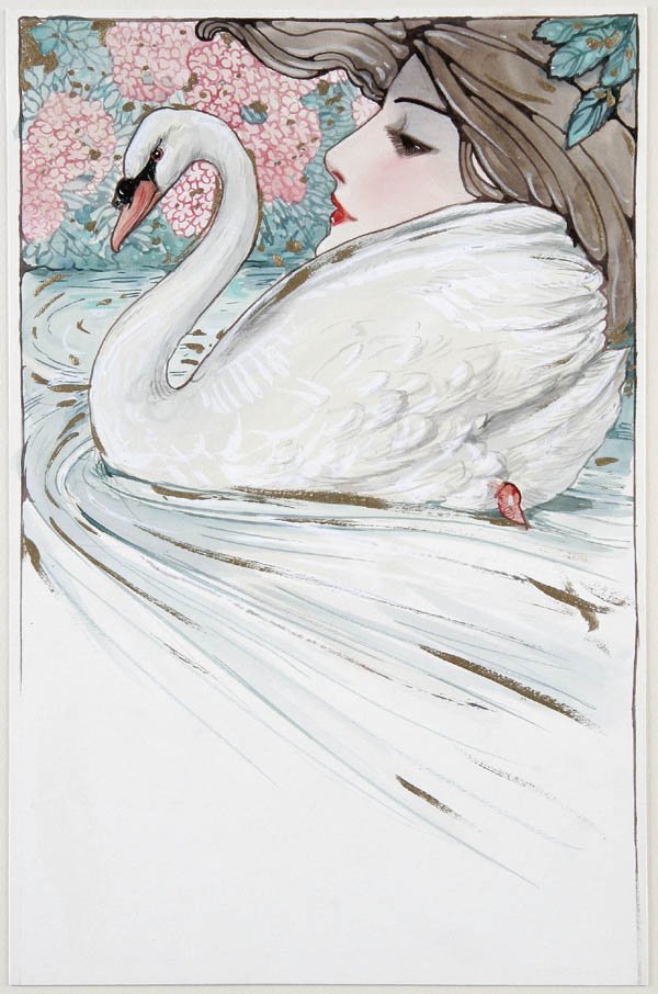 SAMUEL L. SCHMUCKER (American 1879-1921) "Swan" g