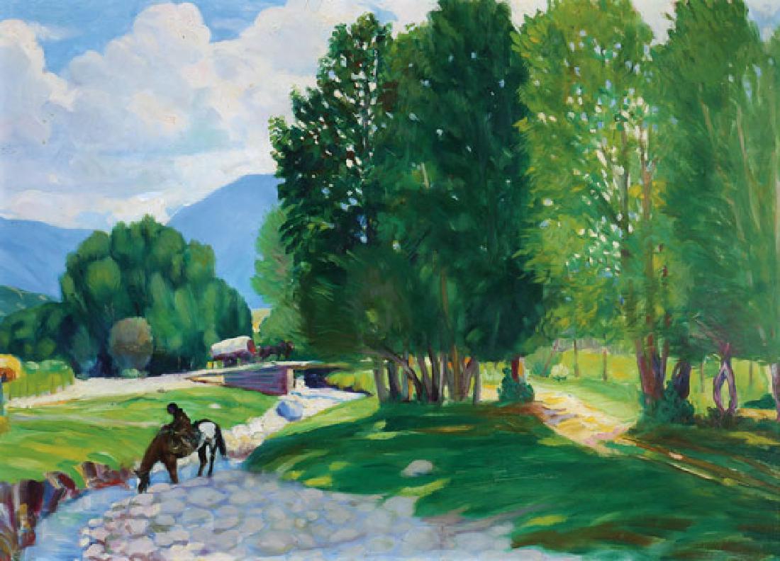 JOSEPH FLECK AMERICAN OIL PAINTING (1 of 3)