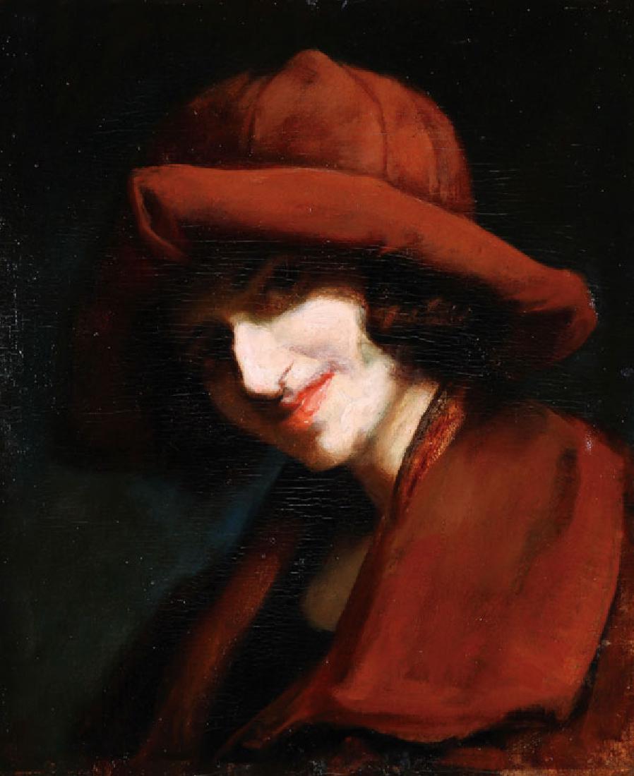 ASH CAN SCHOOL  PAINTING CIRCLE OF GEORGE LUKS (1 of 3)