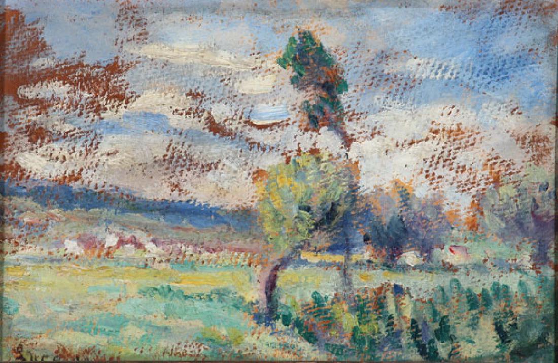 MAXIMILIEN LUCE  SUMMER LANDSCAPE PAINTING 1909 (1 of 4)