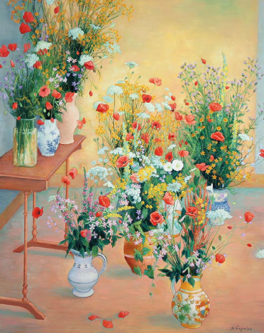 LARGE ANDRE VIGNOLES  STILL LIFE PAINTING (1 of 6)