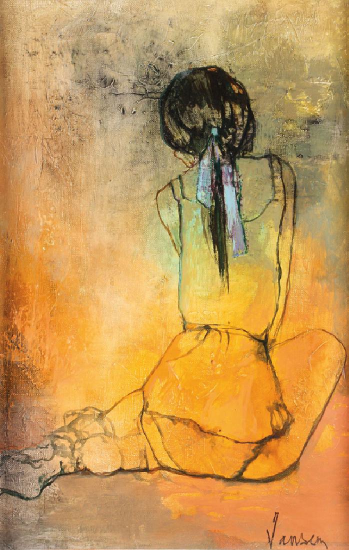 JEAN LEON JANSEM FRENCH OIL PAINTING (1 of 4)