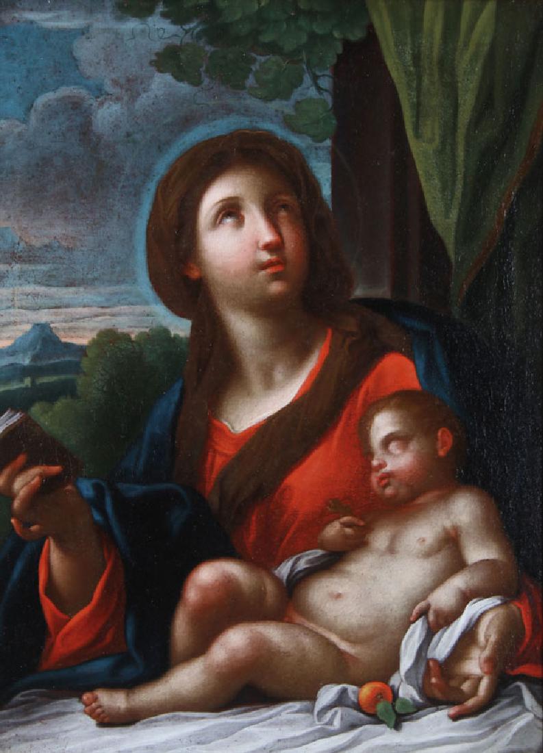 MADONNA & CHILD ITALIAN OLD MASTER PAINTING (1 of 4)