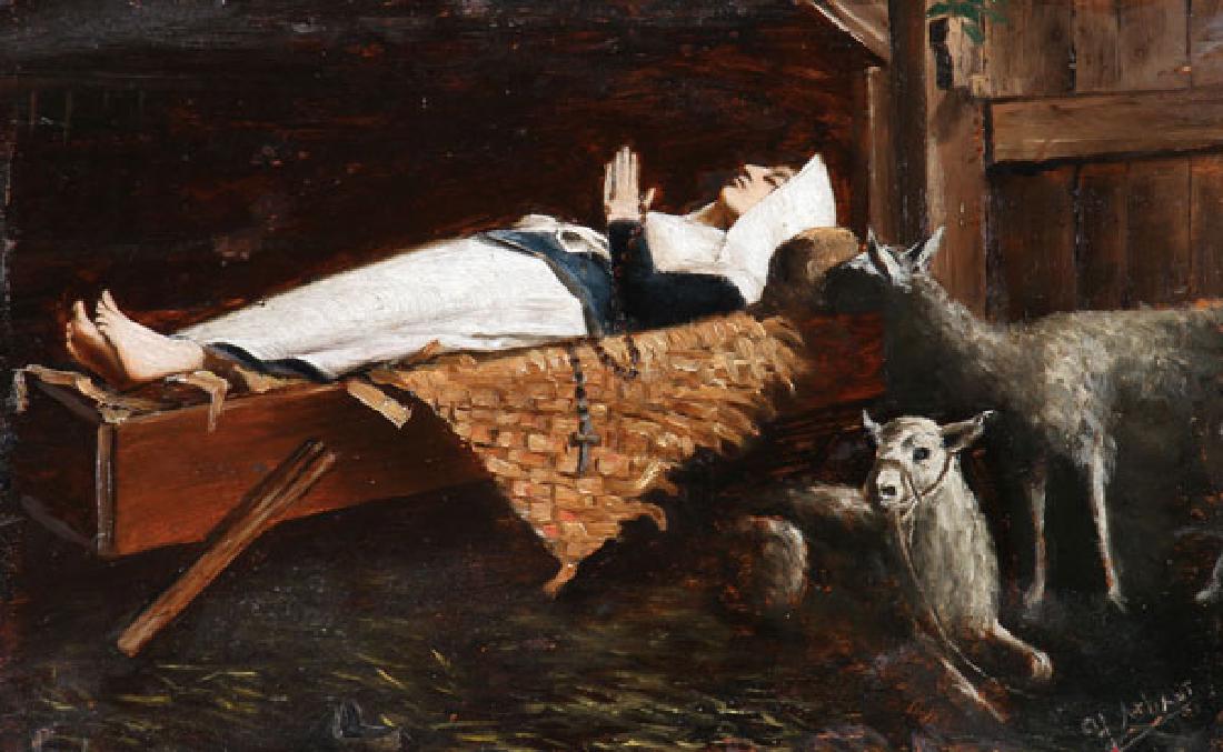 CONTINENTAL SCHOOL RELIGIOUS OIL PAINTING (1 of 3)