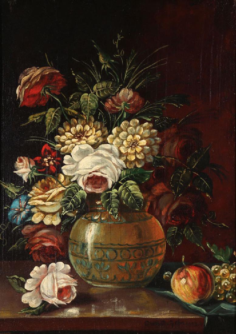 GERMAN STILL LIFE OIL PAINTING (1 of 3)