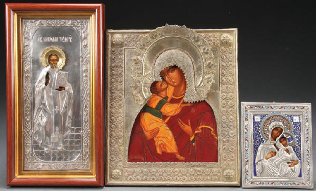 THREE RUSSIAN ICONS (1 of 4)