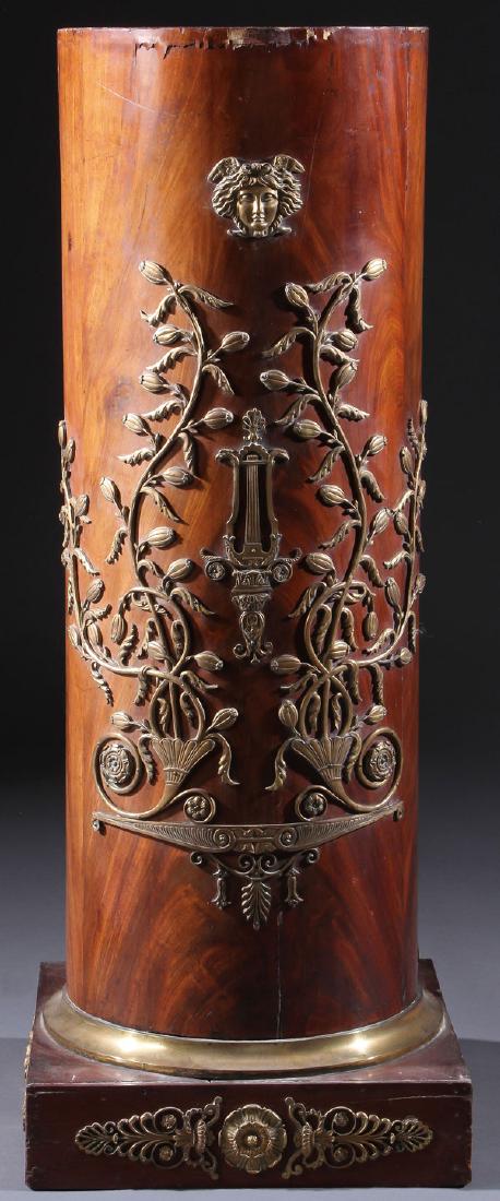 FRENCH NEOCLASSIC MAHOGANY PEDESTAL STAND (1 of 2)