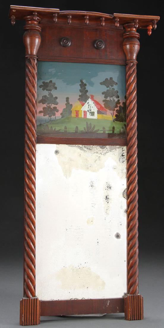 GOOD AMERICAN FEDERAL MAHOGANY MIRROR C. 1820 (1 of 1)