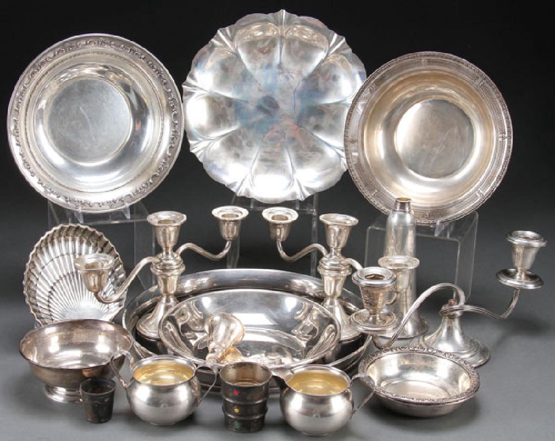 15 PC GROUP OF STERLING SILVER  OVER 60 TROY OZ (1 of 1)