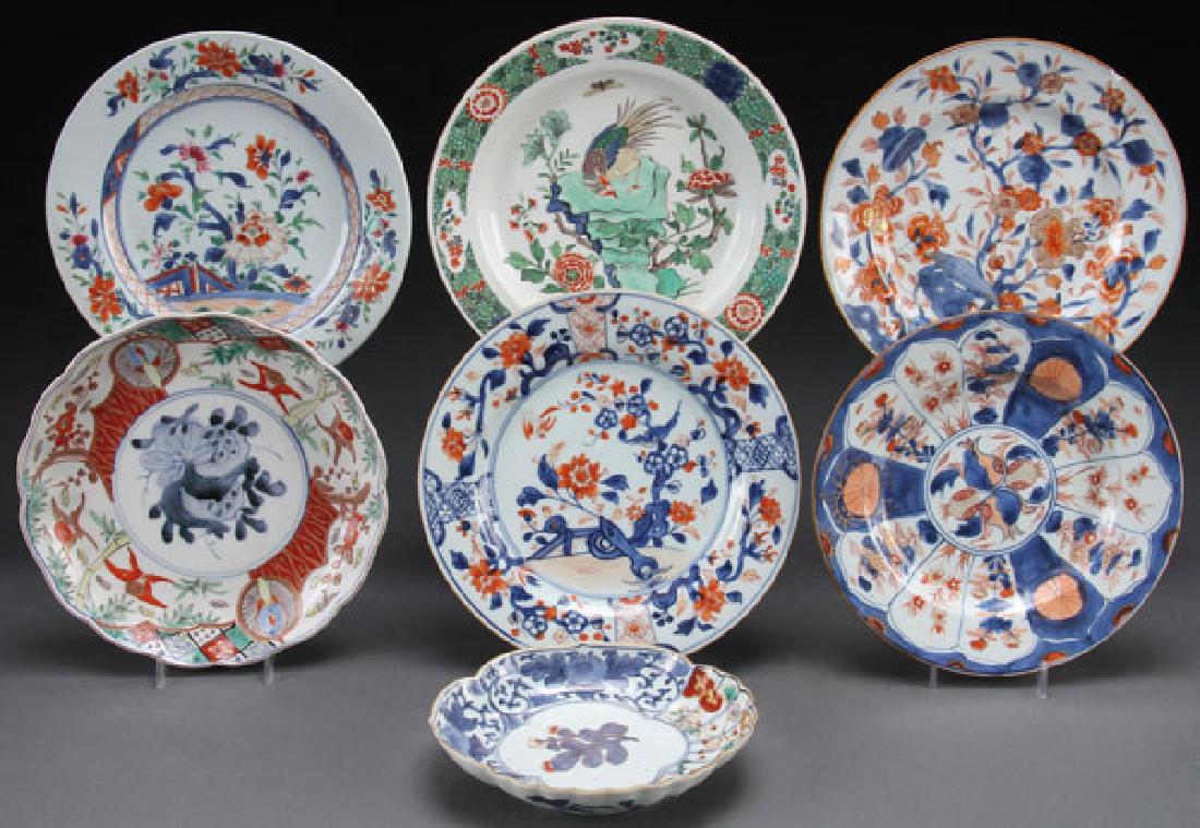 A GROUP OF SIX CHINESE EXPORT PLATES, 18TH/19TH C (1 of 8)